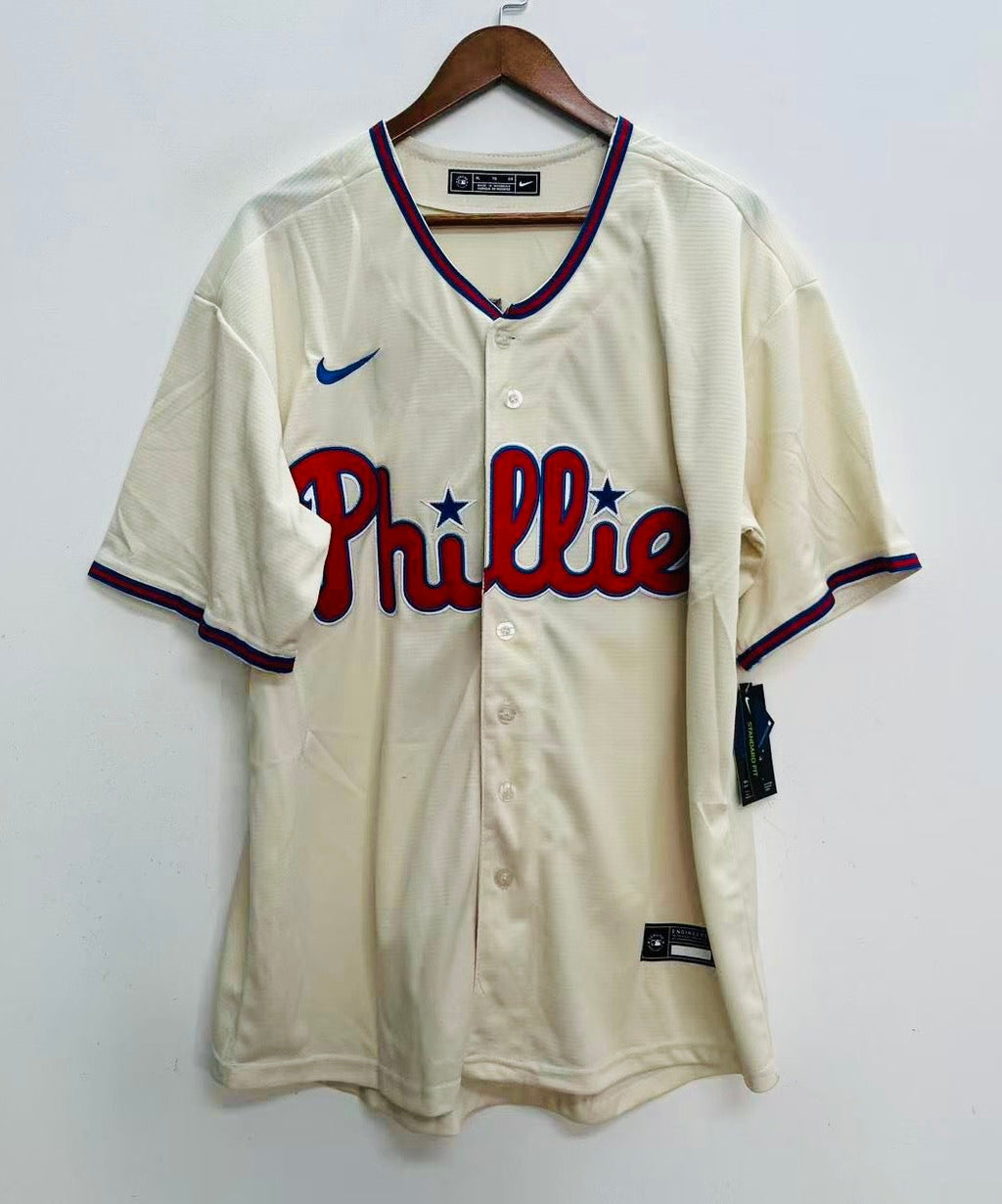 Harrison Bader Philadelphia Phillies Official MLB Nike Jersey Cream