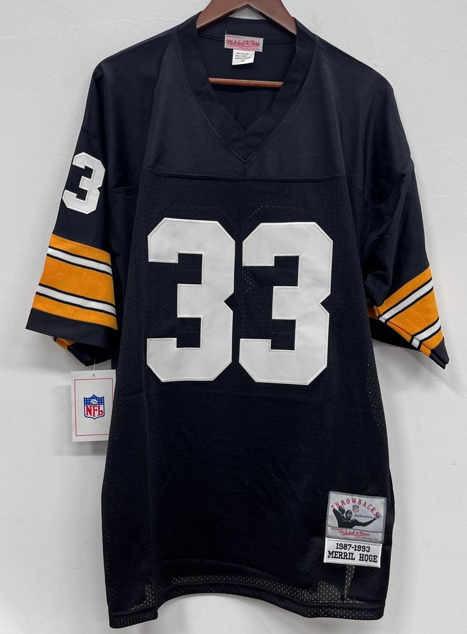 Merril Hoge Pittsburgh Steelers Jersey black Mitchell & Ness