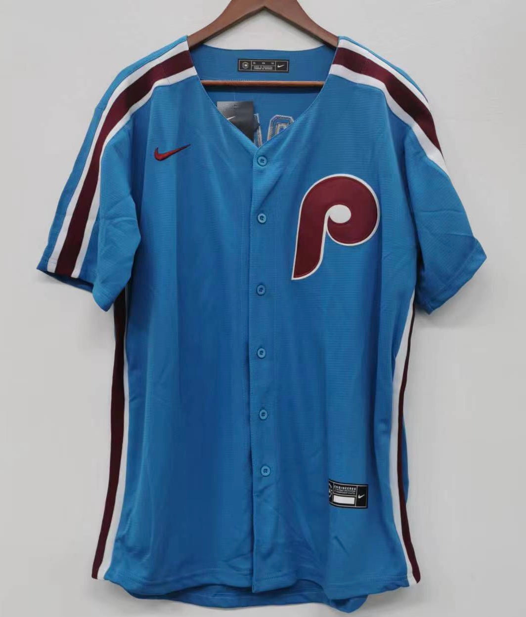 Alec Bohm Philadelphia Phillies  Official MLB Nike Jersey retro blue