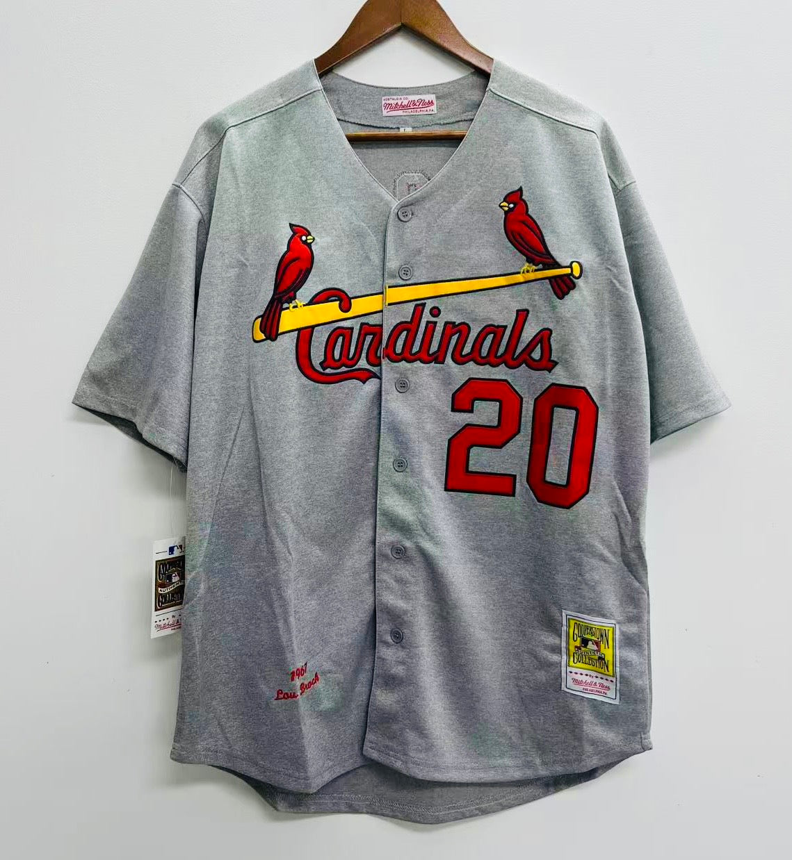 Lou Brock St. Louis Cardinals Official MLB Jersey Mitchell & Ness