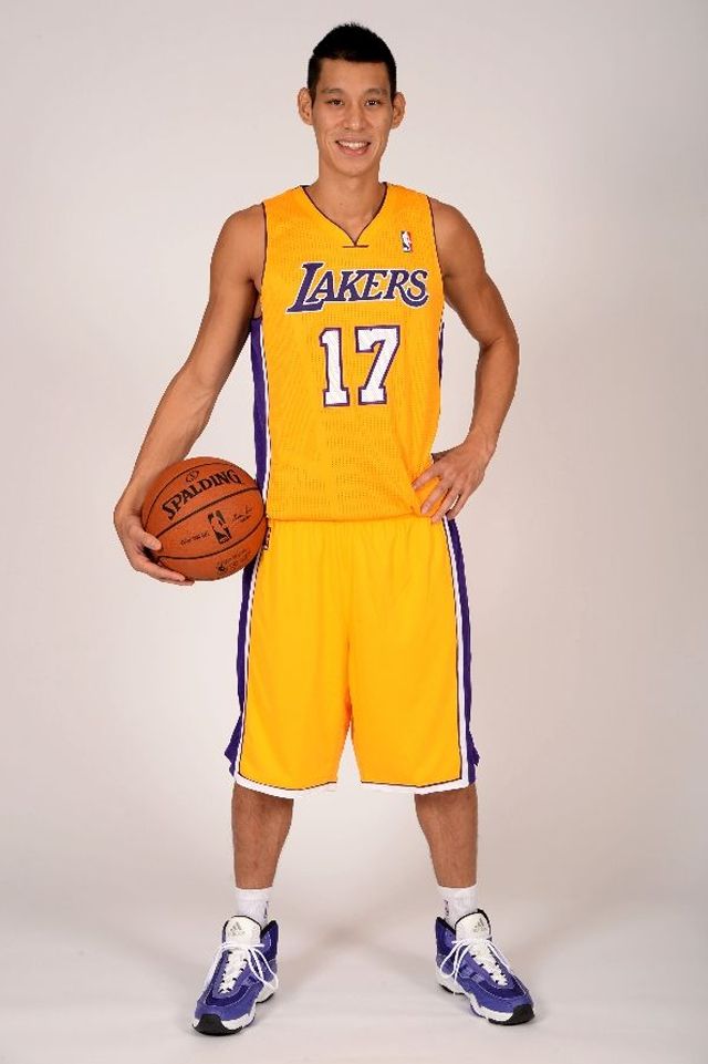 Jeremy Lin Los Angeles Lakers Official NBA Adidas Jersey