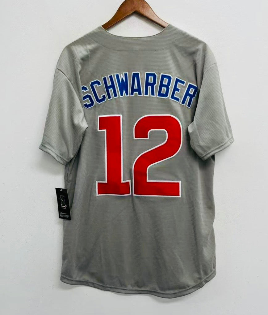 Kyle Schwarber Chicago Cubs Official MLB Majestic Jersey Gray