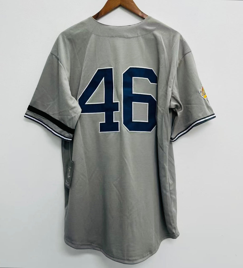 Andy Pettitte 1996 New York Yankees Official MLB Majestic World Series Jersey Road Gray