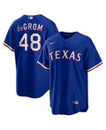 Jacob deGrom Texas Rangers official MLB Nike Jersey blue