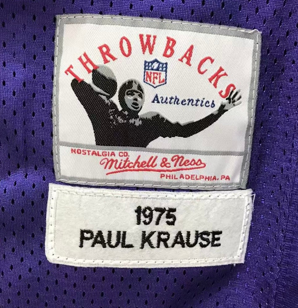 Paul Krause Minnesota Vikings Official NFL Jersey Mitchell & Ness