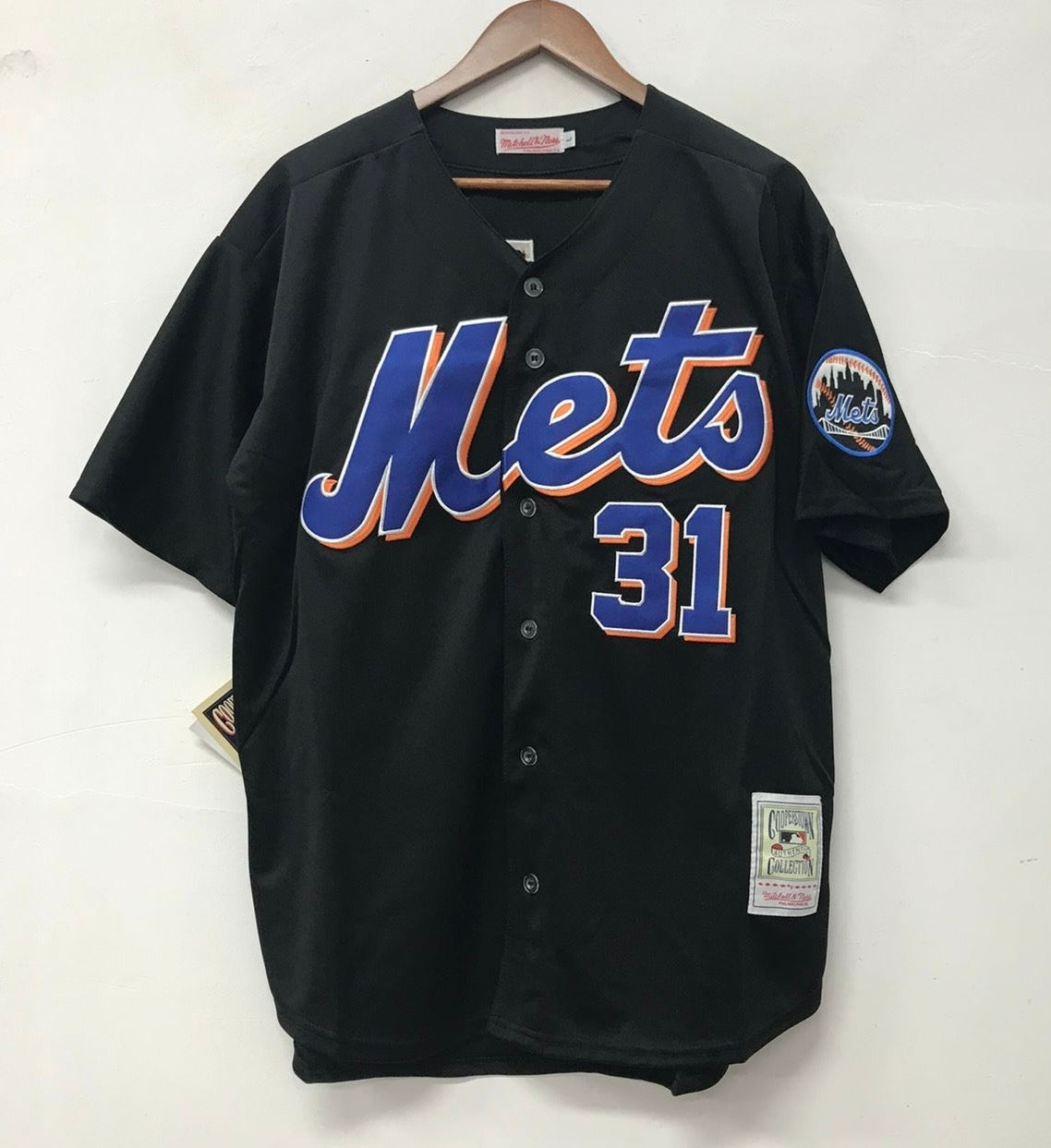 Mike Piazza New York Mets Jersey Mitchell & Ness black