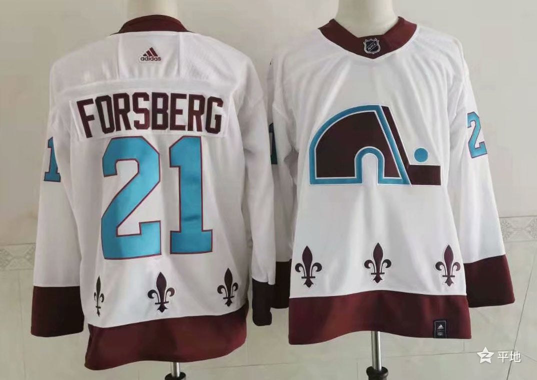 Peter Forsberg Quebec Nordiques Official NHL Adidas  Jersey