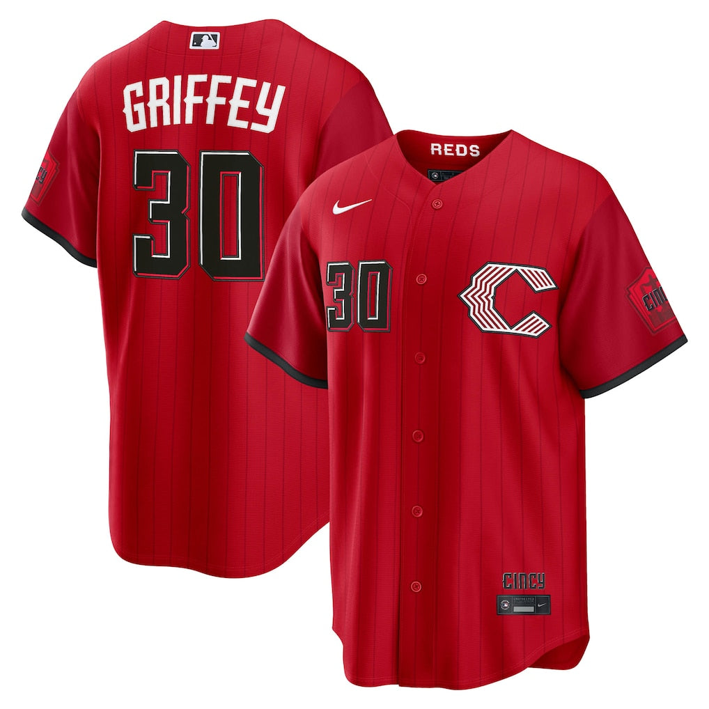 Ken Griffey Jr. YOUTH KIDS Cincinnati Reds Official MLB Nike Jersey red