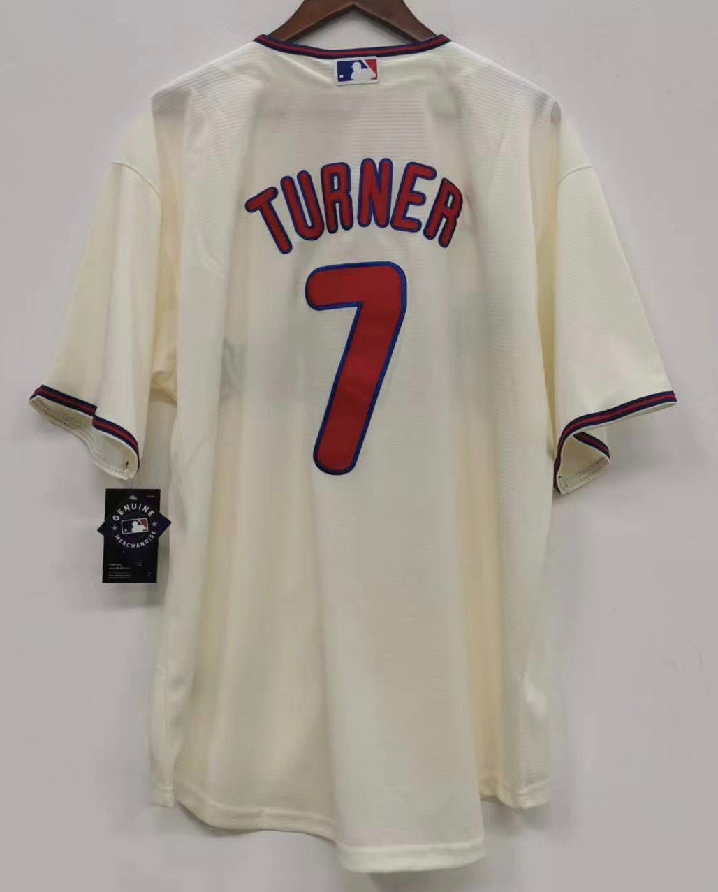 Trea Turner Philadelphia Phillies Official MLB Nike Jersey cream