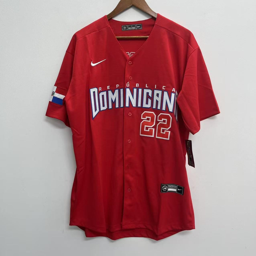 Juan Soto Dominican Republic DR jersey Nike Red