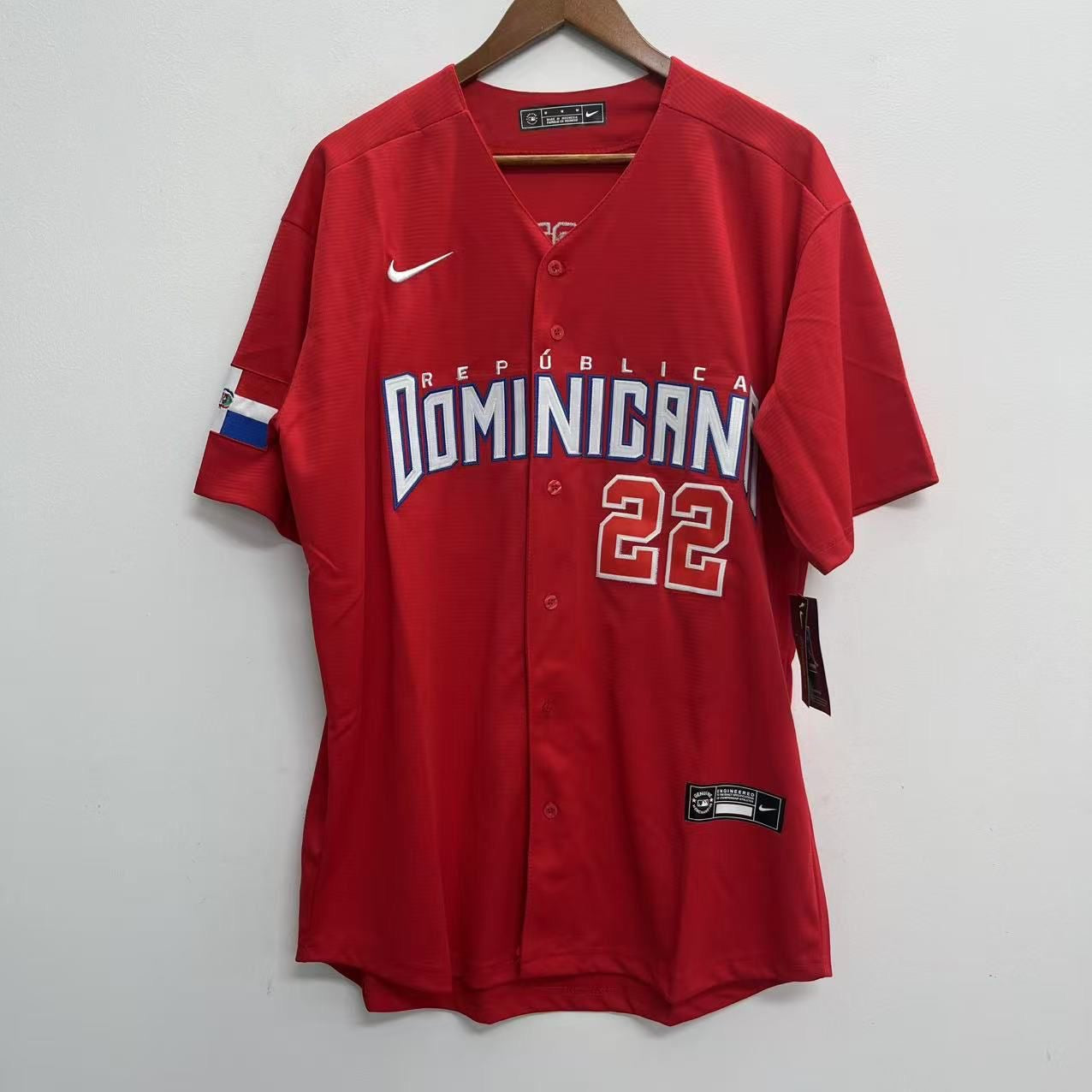 Juan Soto Dominican Republic DR jersey Nike Red