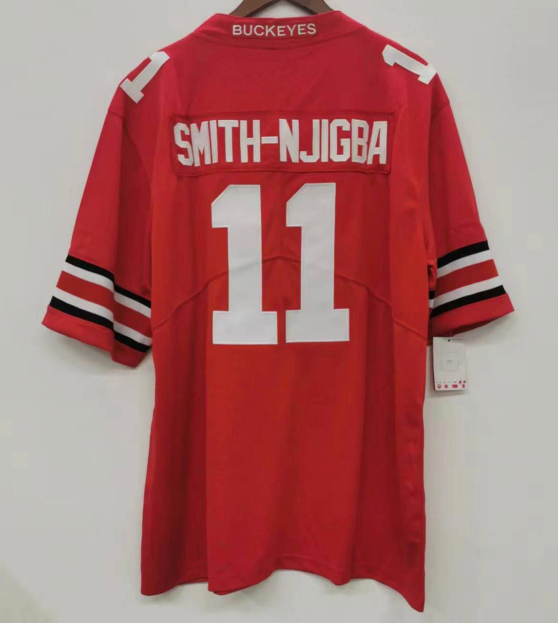Jaxon Smith-Njigba Ohio State Buckeyes Nike jersey red