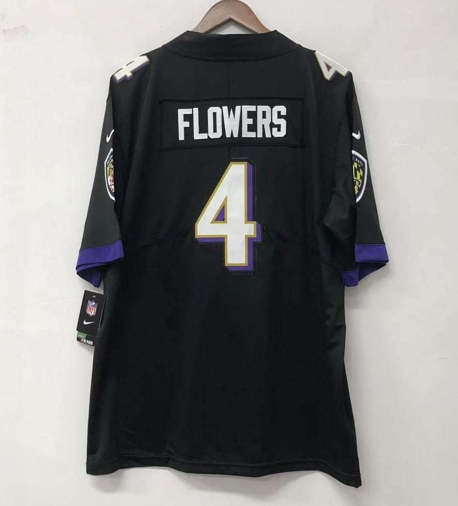 Zay Flowers Baltimore Ravens official Nike Jersey black