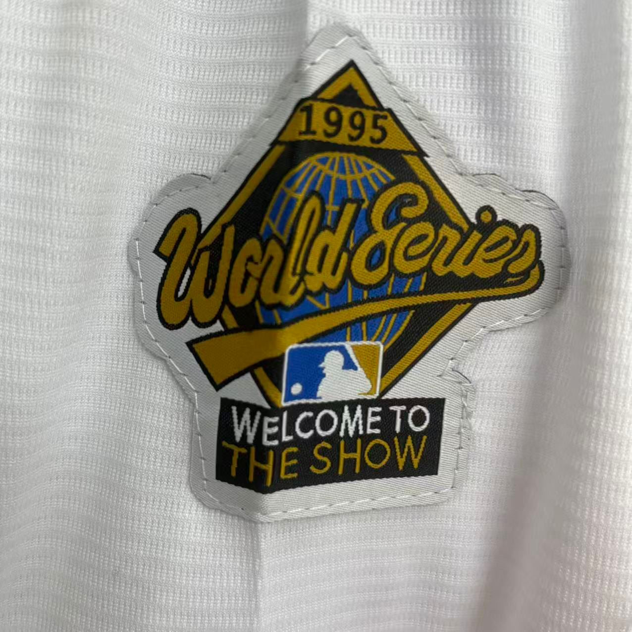 Albert Belle Cleveland Indians Official MLB Majestic 1995 World Series Jersey