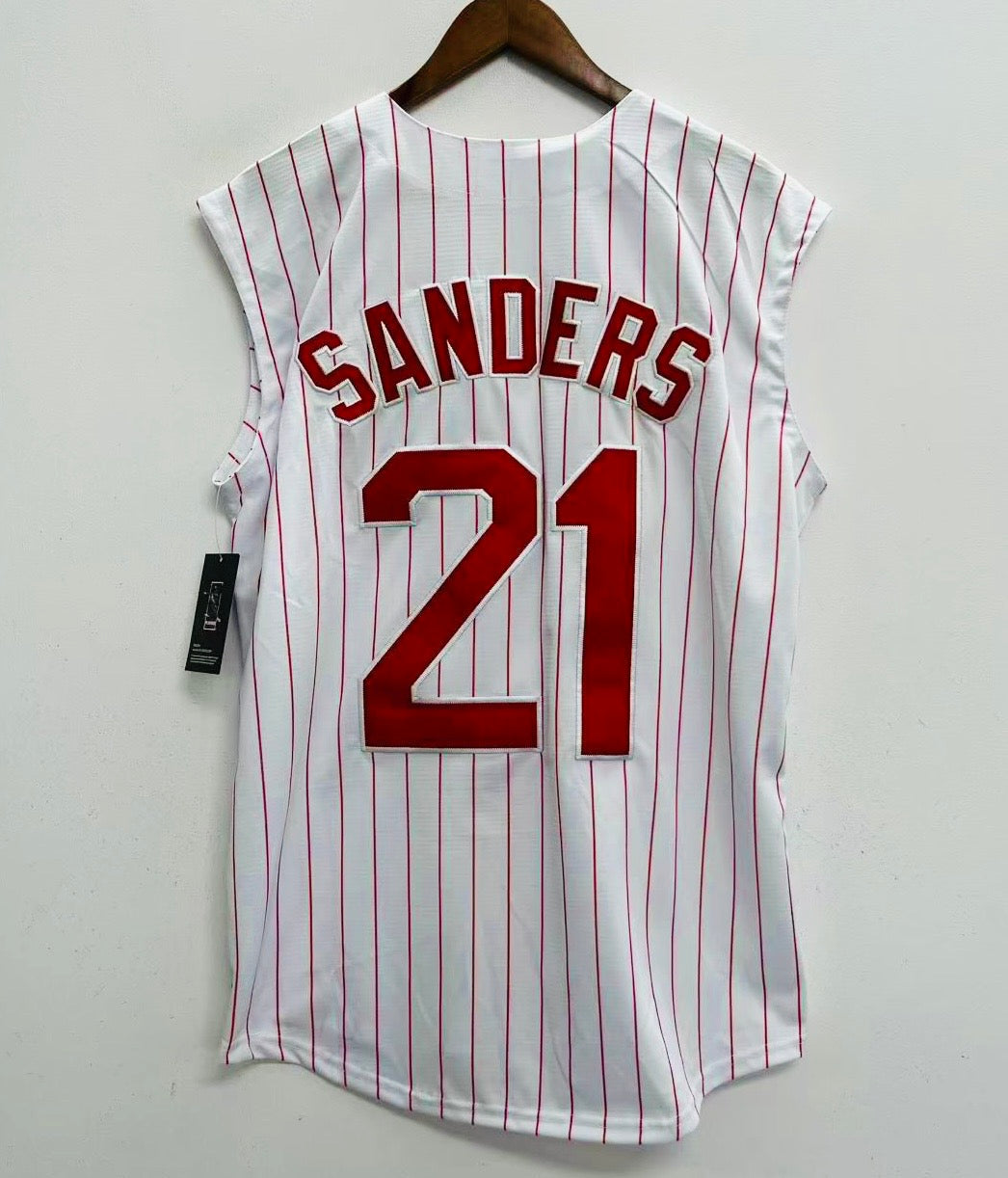 Deion Sanders Cincinnati Reds Sleeveless Jersey Majestic