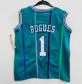 Muggsy Bogues YOUTH KIDS Charlotte Hornets Jersey Mitchell & Ness