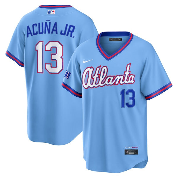 Ronald Acuña Jr. YOUTH KIDS Atlanta Braves Official MLB Nike City Connect Limited jersey