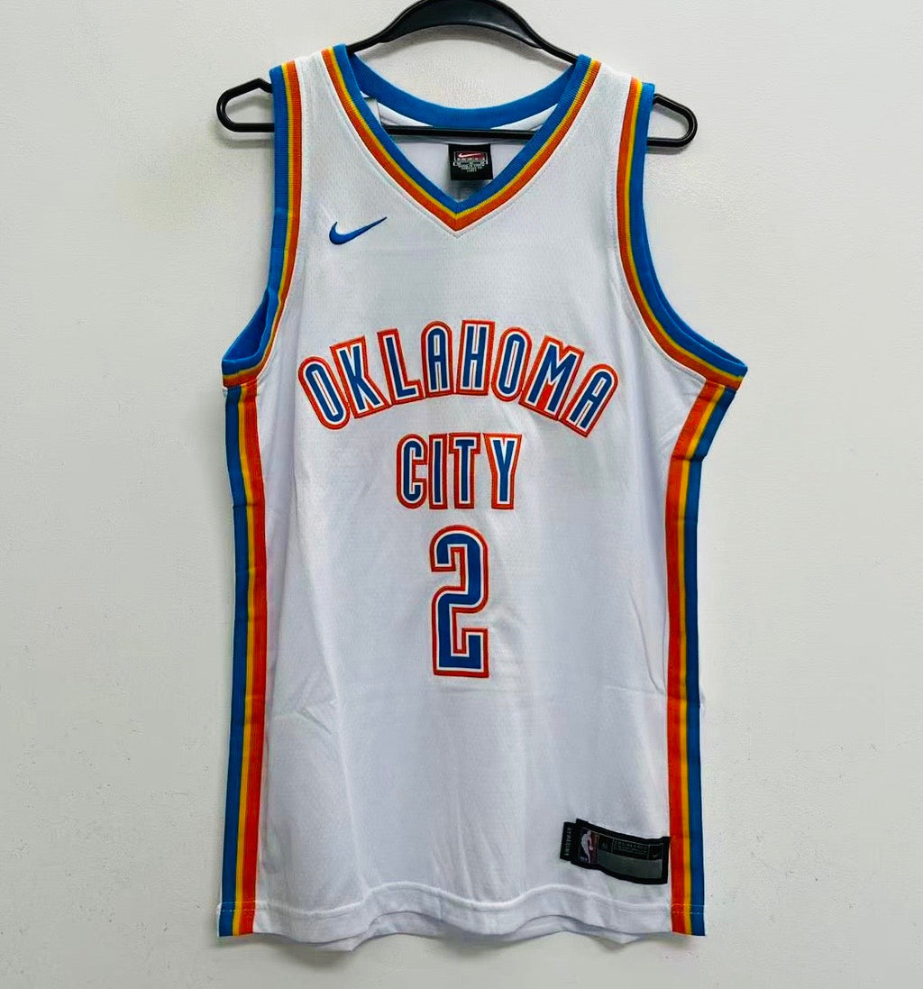 Shai Gilgeous - Alexander Oklahoma City Thunder Official Nike YOUTH Jersey white