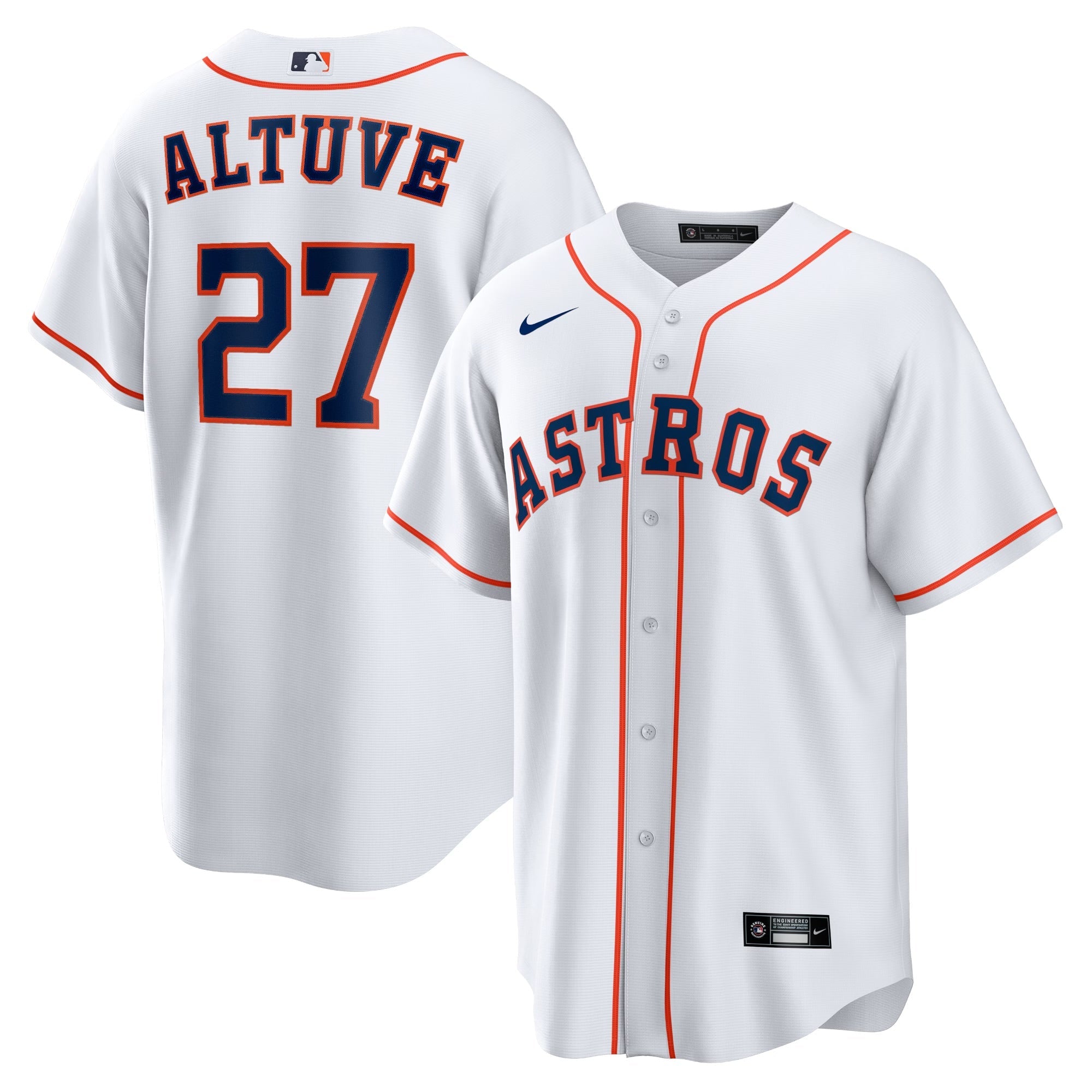 Jose Altuve YOUTH KIDS Houston Astros Official MLB Nike Jersey white