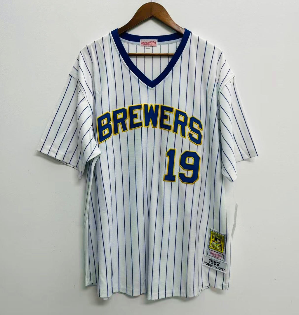 Robin Yount Milwaukee Brewers Official MLB Jersey Mitchell & Ness