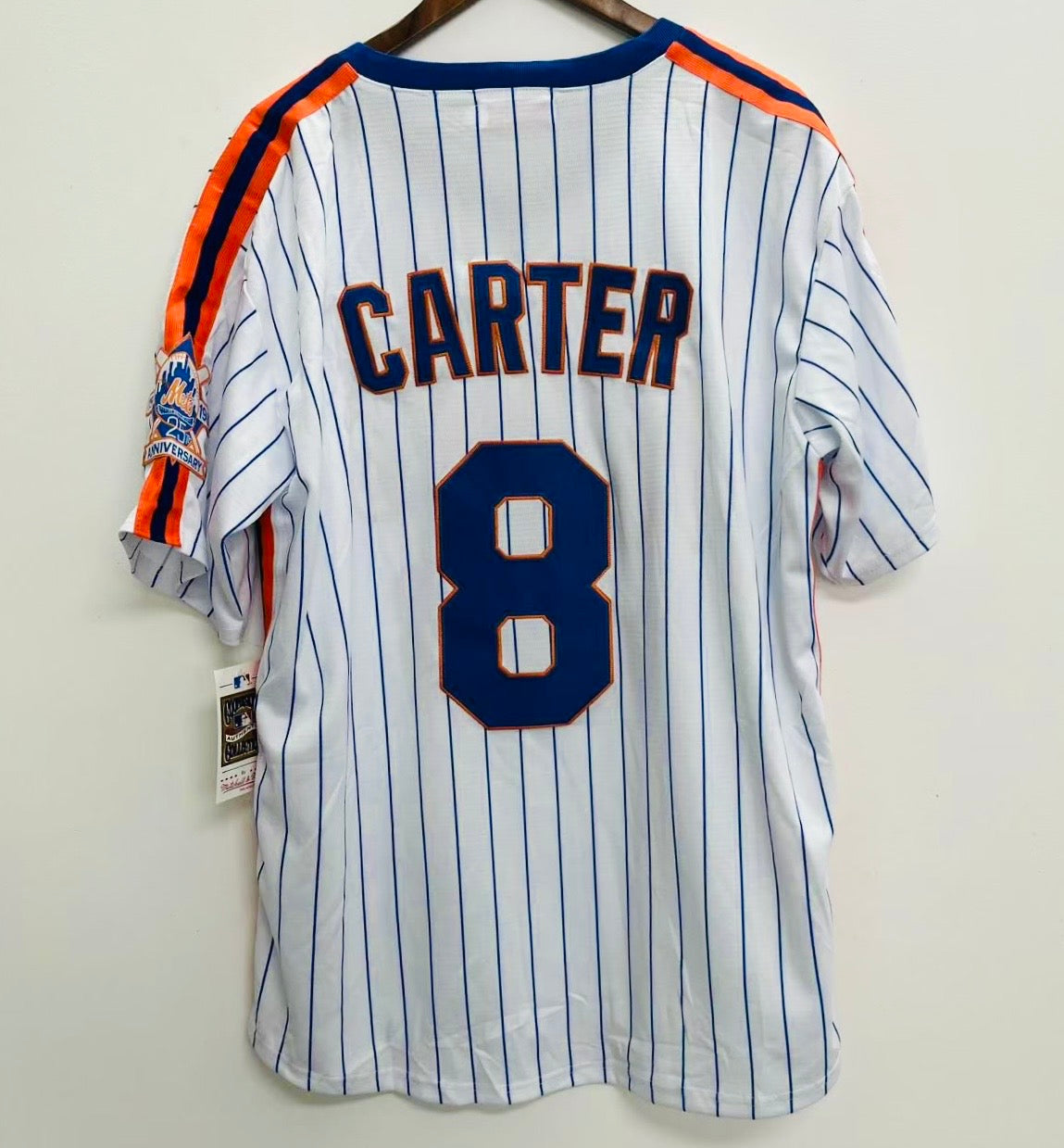 Gary Carter 1986 New York Mets Jersey Mitchell & Ness pinstripes