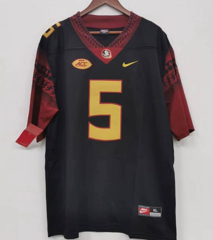 Jameis Winston Florida State Seminoles Jersey Black gold numbers