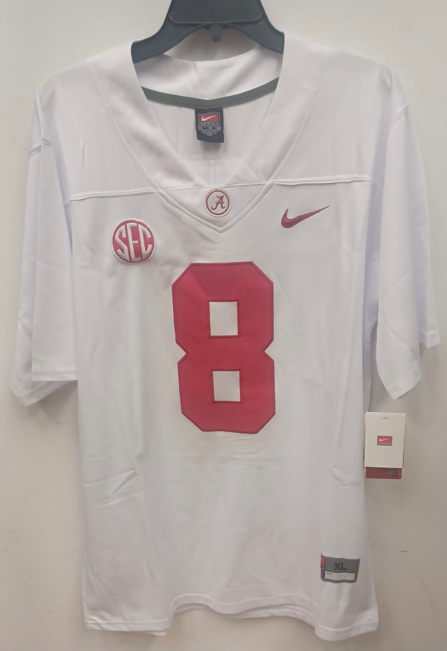 John Metchie III Alabama Crimson Tide Jersey white NIKE
