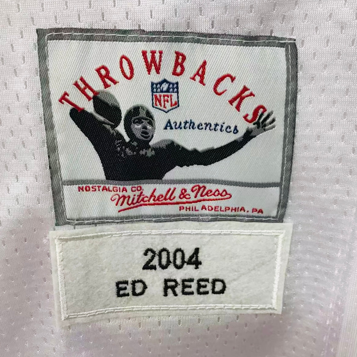 Ed Reed Baltimore Ravens official NFL Mitchell & Ness Jersey white