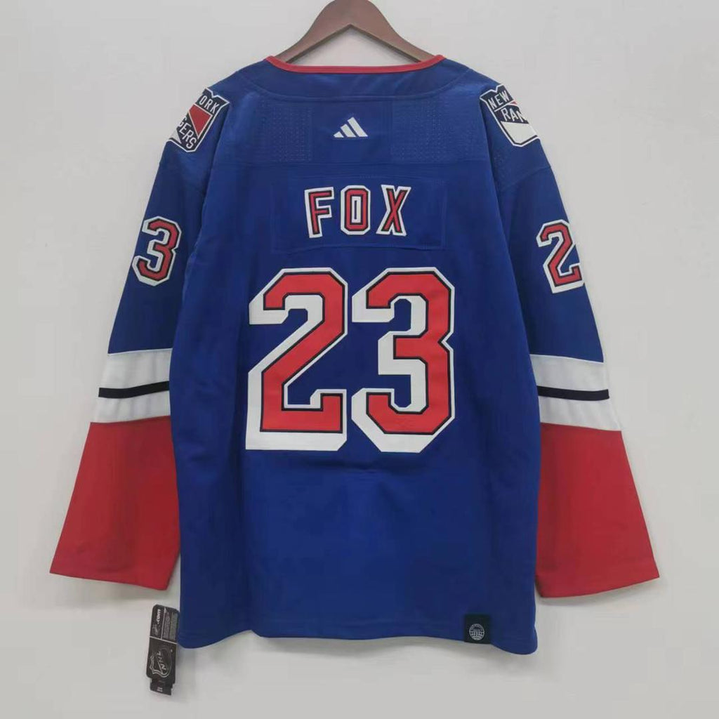 Adam Fox New York Rangers Official NHL Adidas Jersey Statue of Liberty logo