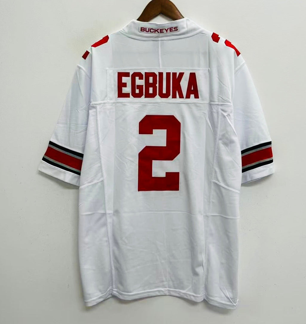 Emeka Egbuka Ohio State Buckeyes Official NCAA Nike Jersey white