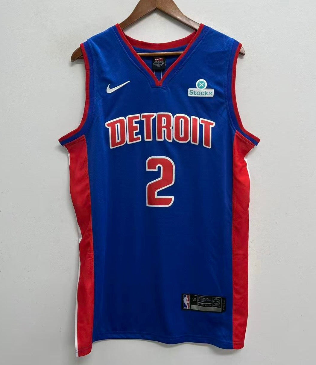 Cade Cunningham Detroit Pistons Official NBA Nike Jersey blue