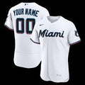 Any Name and Number customized YOUTH KIDS Miami Florida Marlins Official MLB Nike jersey white