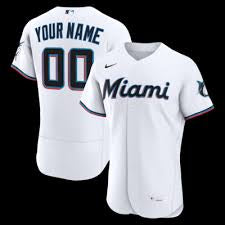 Any Name and Number customized YOUTH KIDS Miami Florida Marlins Official MLB Nike jersey white