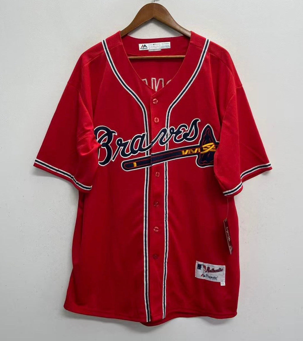 Andruw Jones Atlanta Braves Official MLB Majestic Jersey red