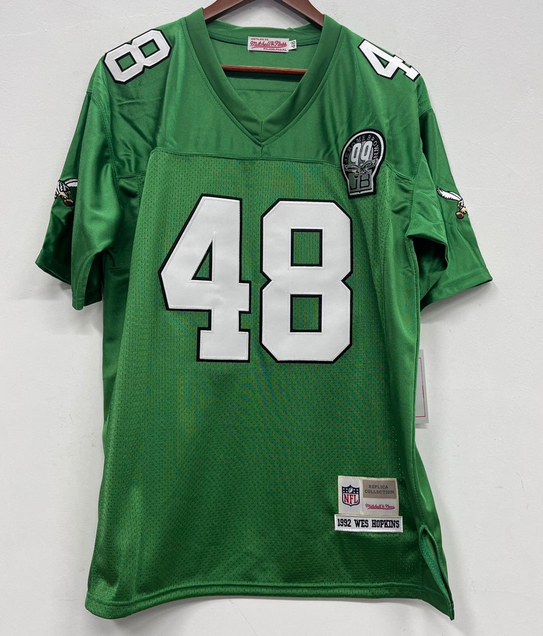 Wes Hopkins Philadelphia Eagles Official NFL Mitchell & Ness Jersey