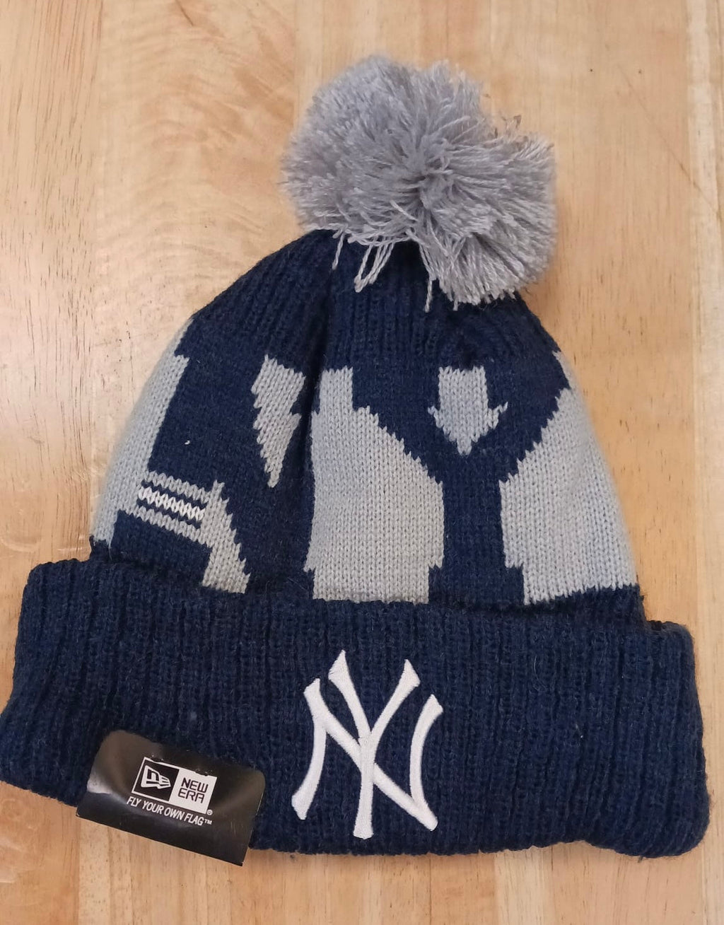 New York Yankees MLB New Era winter knit Hat with Pom Pom