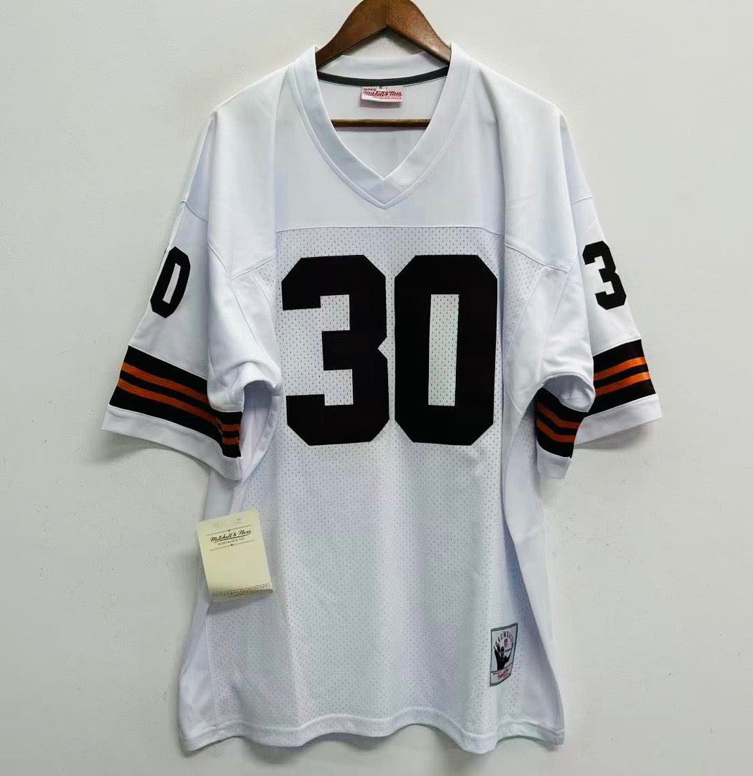Any name & Number Classic Cleveland Browns white NFL Mitchell & Ness custom made jersey