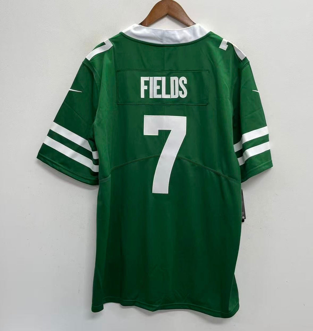 Justin Fields New York Jets Official NFL Nike Jersey green