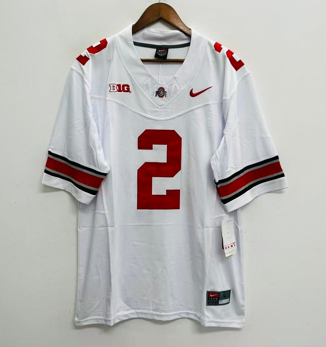 Emeka Egbuka Ohio State Buckeyes Official NCAA Nike Jersey white