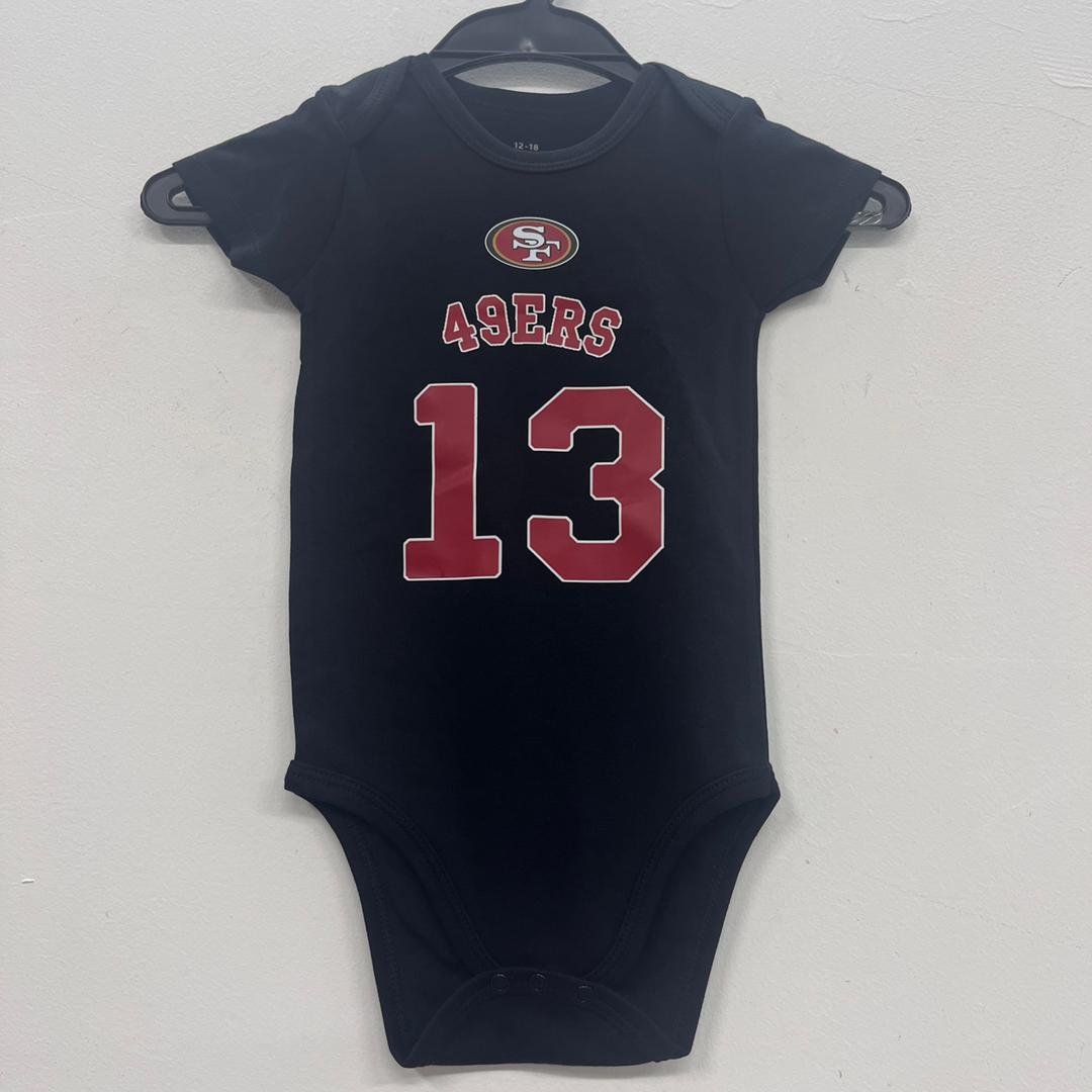 Brock Purdy San Francisco 49ers baby onesie creeper snap suit b/t
