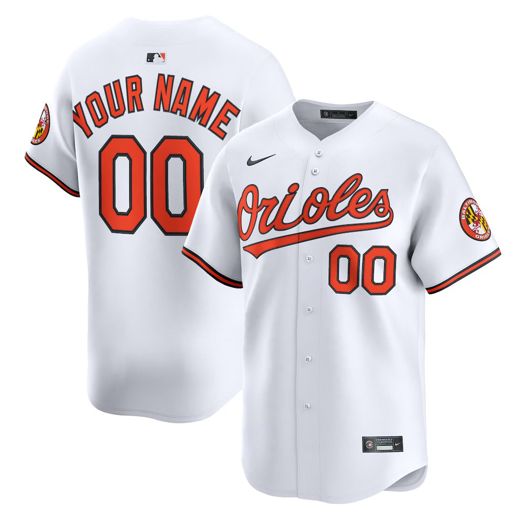 Any Name and Number customized YOUTH KIDS Baltimore Orioles Official MLB Nike jersey white