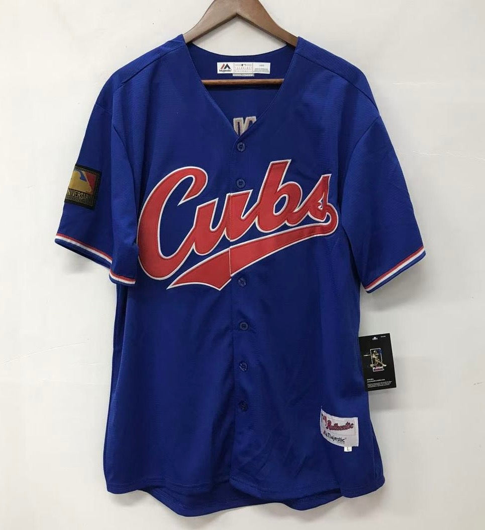 Ernie Banks Chicago Cubs Jersey Cooperstown Collection Majestic blue