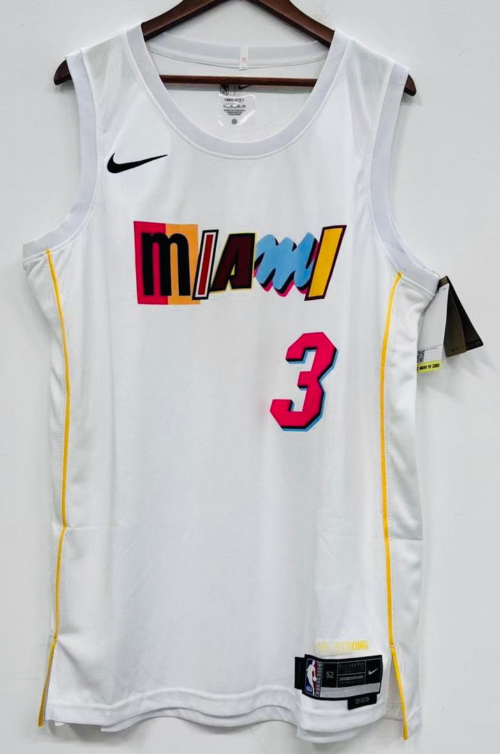 Dwyane Wade Miami Heat Official NBA Nike Jersey white