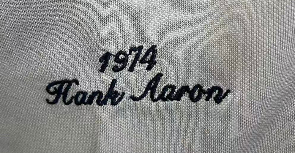 Hank Aaron Atlanta Milwaukee Braves Jersey 1974 Mitchell & Ness
