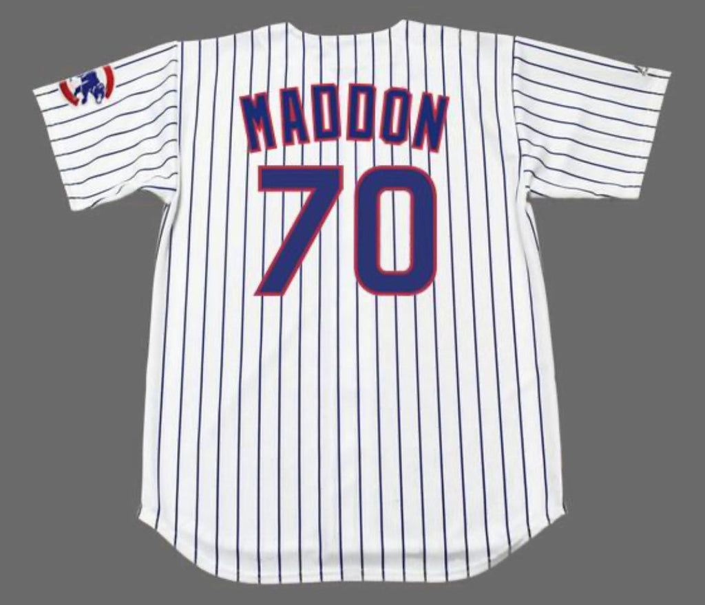 Joe Maddon Chicago Cubs Official MLB Majestic Throwback Jersey gray