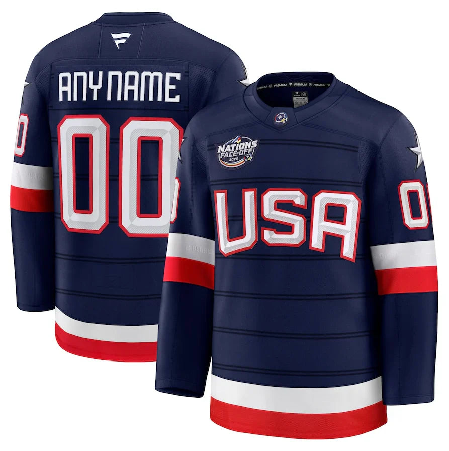 Any name & number customized 2025 Team USA Hockey Official Nike Jersey