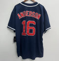 Garret Anderson California Angels Official MLB Majestic Jersey blue