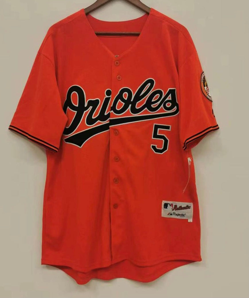 Brooks Robinson Baltimore Orioles Official MLB Jersey Majestic orange