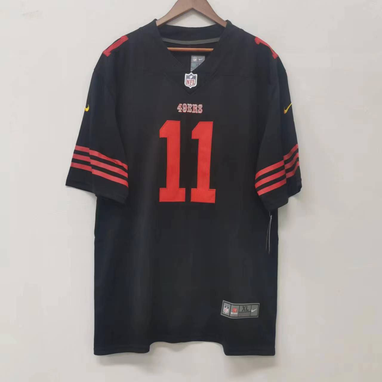 Brandon Aiyuk San Francisco 49ers Official NFL Nike Jersey black