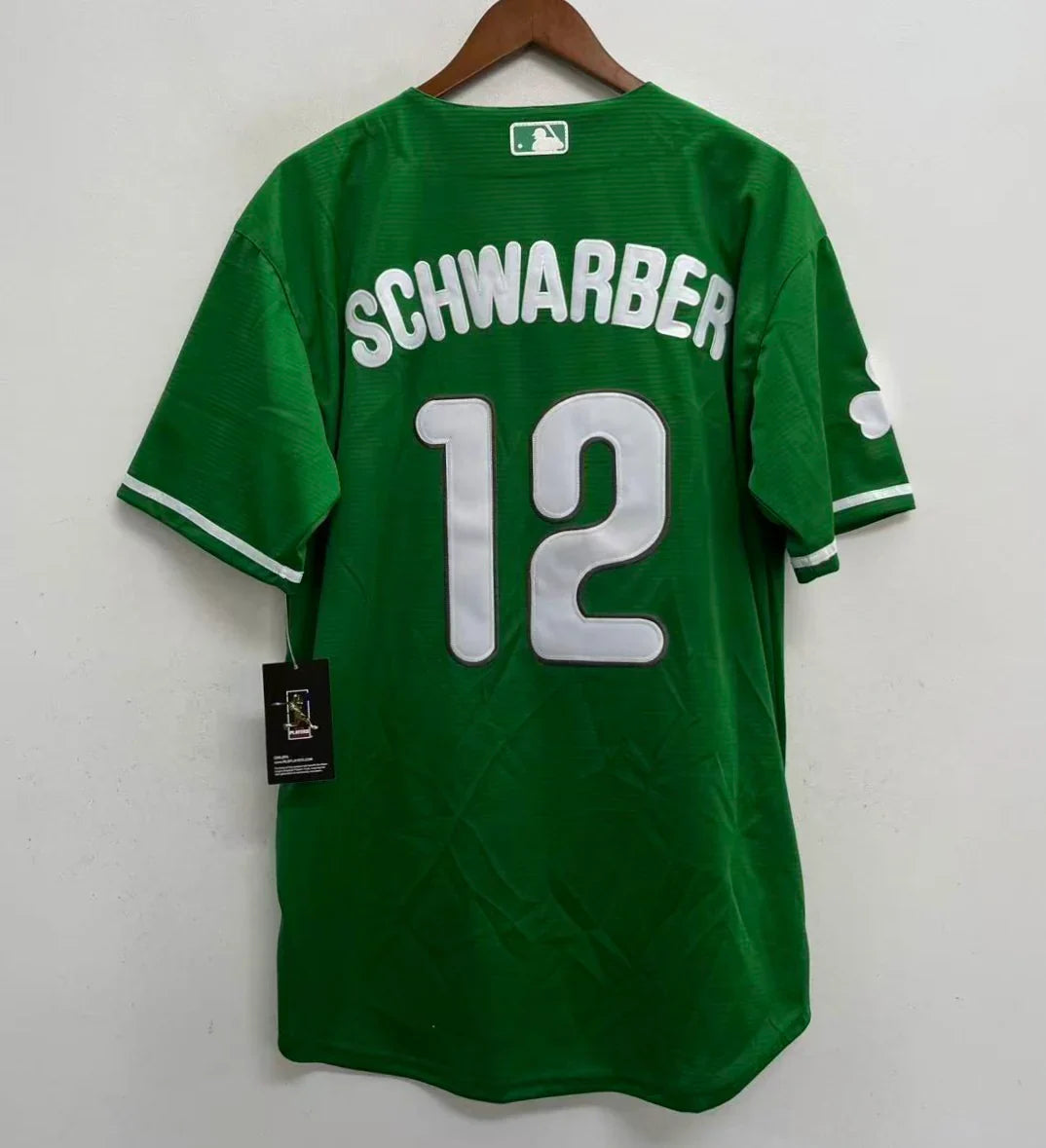 Any Name and Number customized YOUTH KIDS Philadelphia Phillies Green St. Patrick’s Day Official MLB Nike jersey